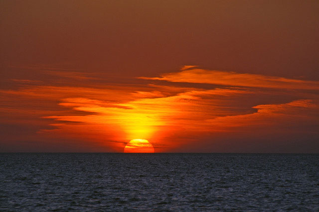 a sunset